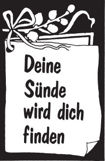 Deine Sünde wird dich finden