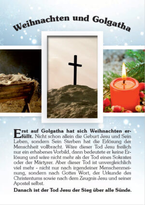 Weihnachten und Golgatha