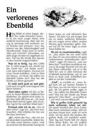 Ein verlorenes Ebenbild