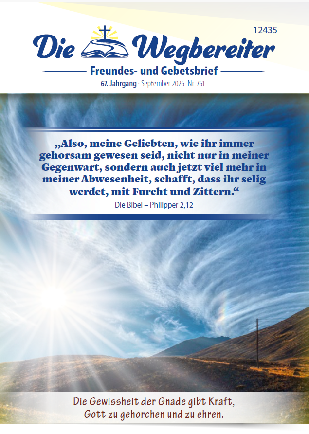 Freundes- und Gebetsbrief September 2026 Nr. 761