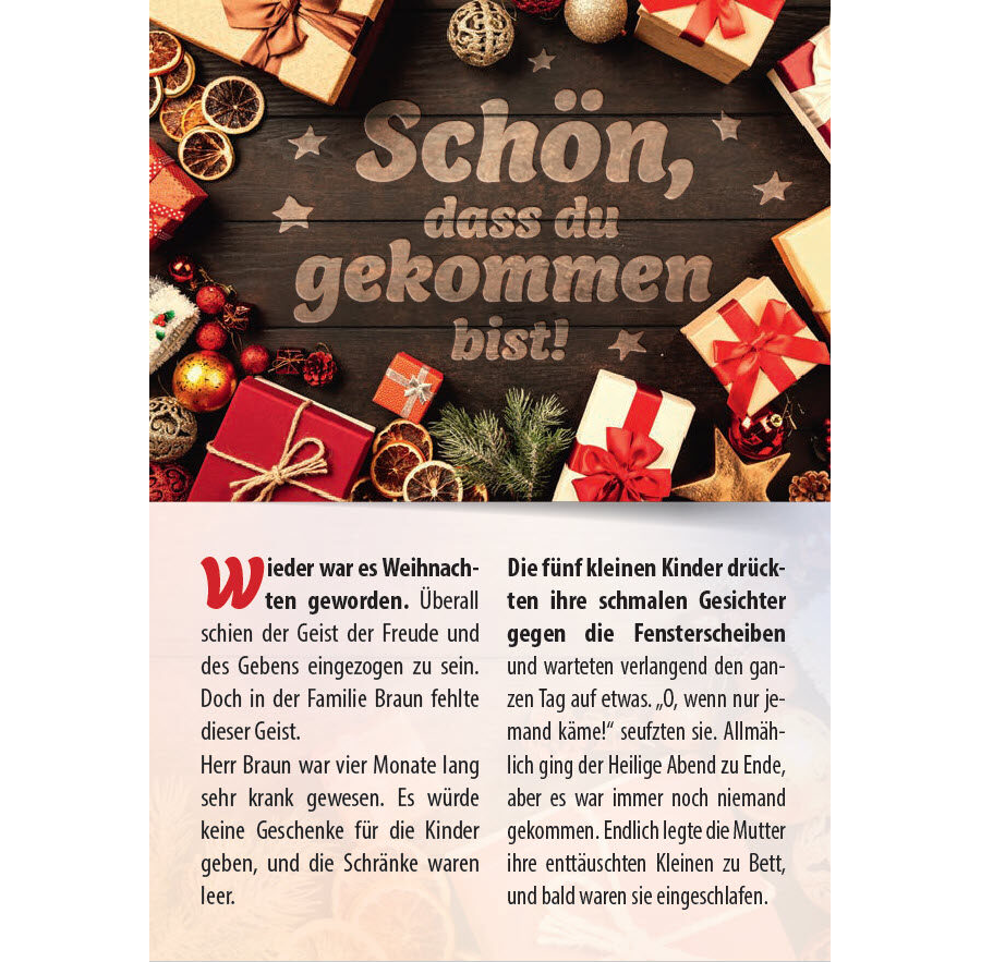 Schön, dass du gekommen bist!