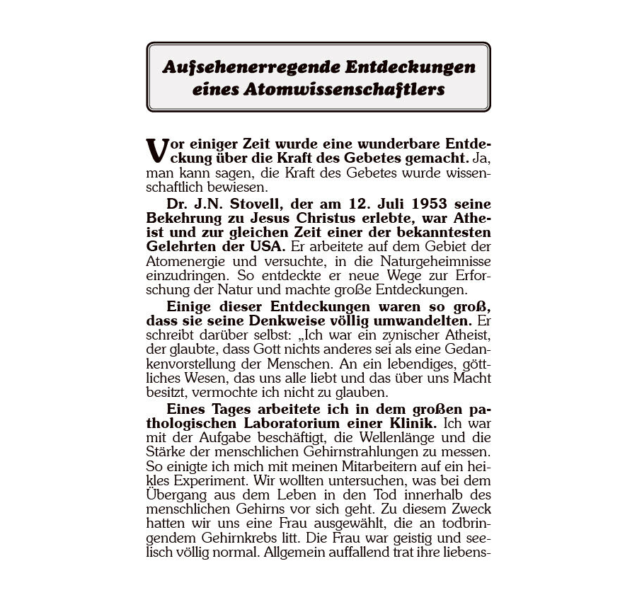 Aufsehenerregende Entdeckungen