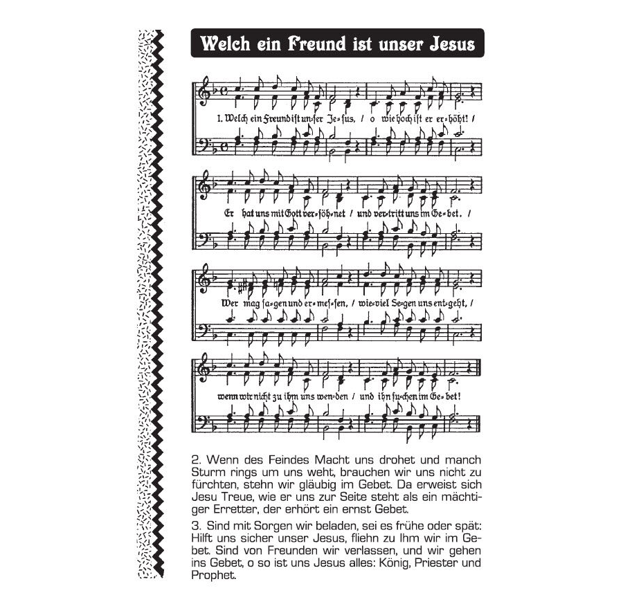 Welch ein Freund ist unser Jesus