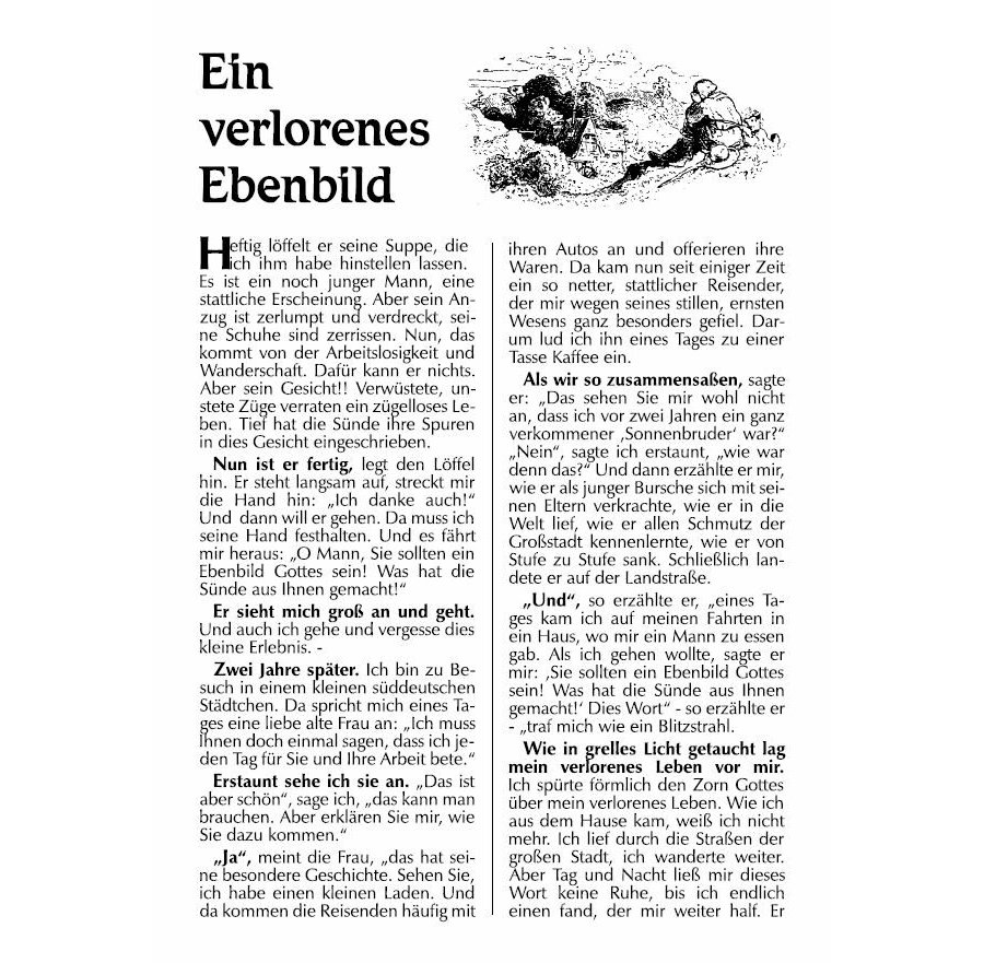 Ein verlorenes Ebenbild