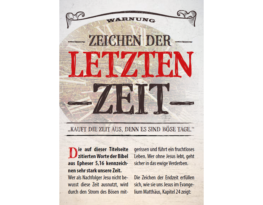 Zeichen der letzten Zeit