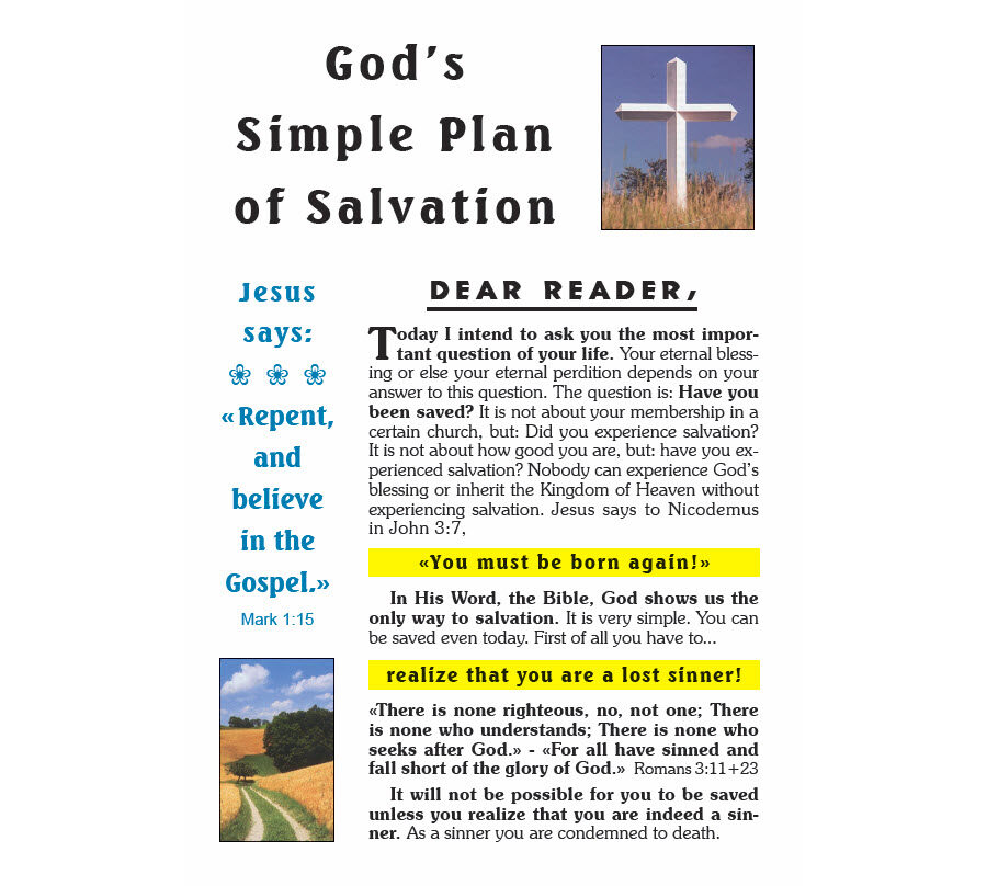 Gods simple plan of salvation