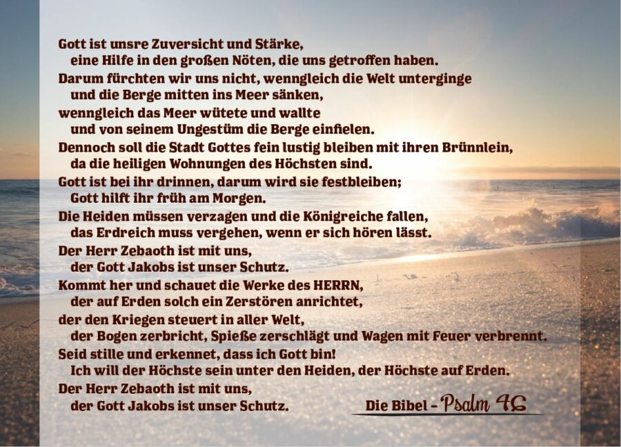 Gott ist unsere Zuversicht-Psalm 46 (SK10)