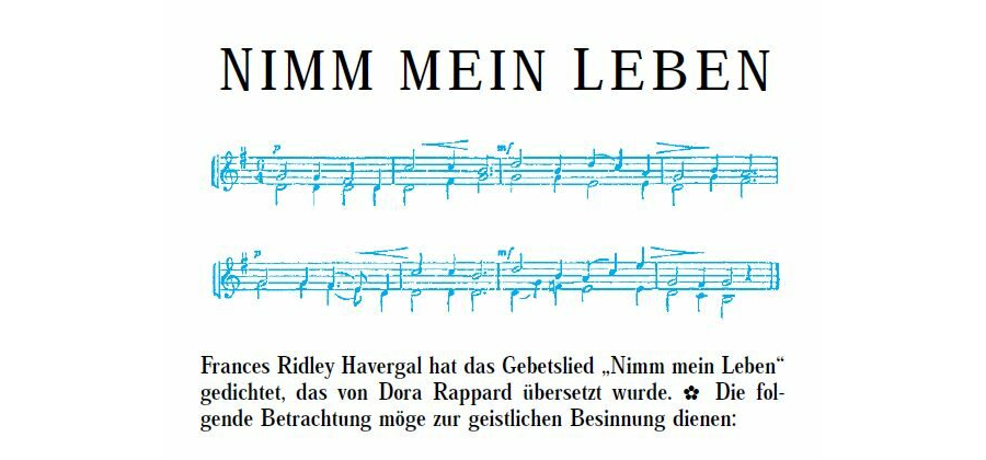 Nimm mein Leben
