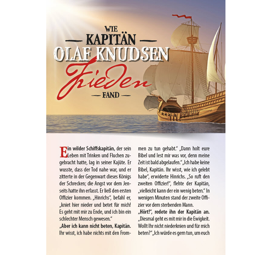 Wie Kapitän Olaf Knudsen Frieden fand