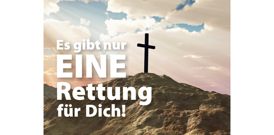 Es gibt nur eine Rettung für Dich