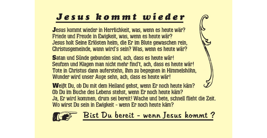 Jesus kommt wieder